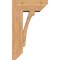 Ekena Millwork Legacy Slat Smooth Bracket w/ Offset Brace, Western Red Cedar, 7 1/2"W x 18"D x 30"H BKT0806X18X30LEC06SWR - alternate 4